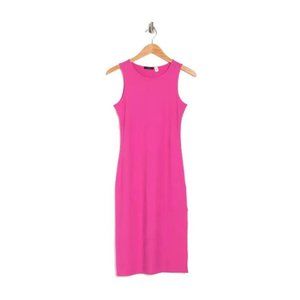 NWOT RDI Yummy Ribbed Dress In Fiji Flower Pink, Medium